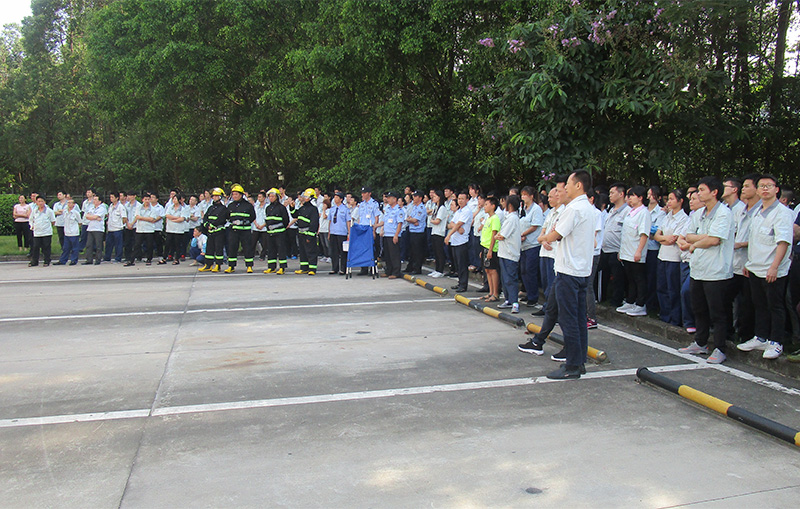 提高全员消防素质、全力保障安全生产—银河集团(galaxy)公司坂田工厂开展消防演练活动